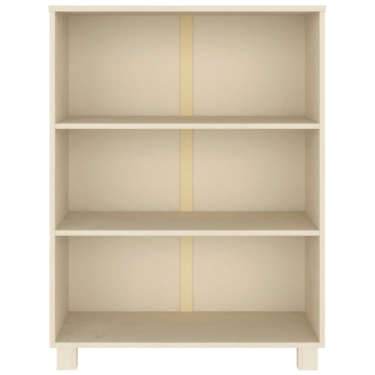 Boekenkast HAMAR 85x35x112 cm massief grenenhout honingbruin