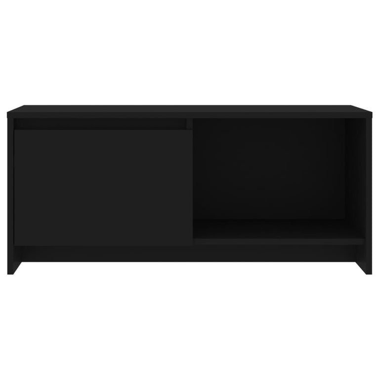 Tv-meubel 90x35x40 cm spaanplaat zwart