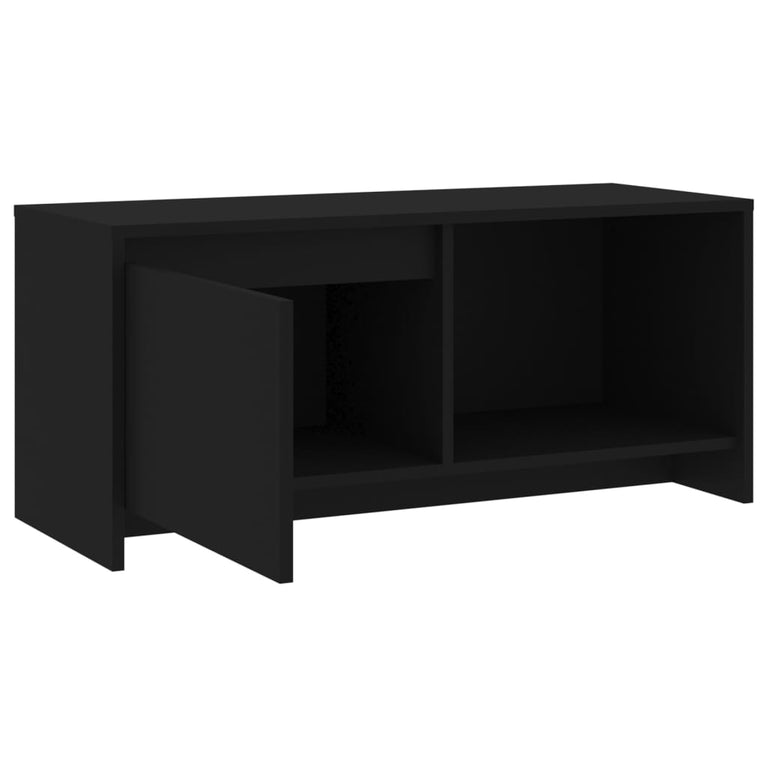 Tv-meubel 90x35x40 cm spaanplaat zwart