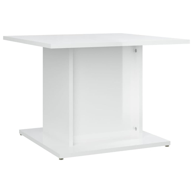 Salontafel 55,5x55,5x40 cm spaanplaat hoogglans wit