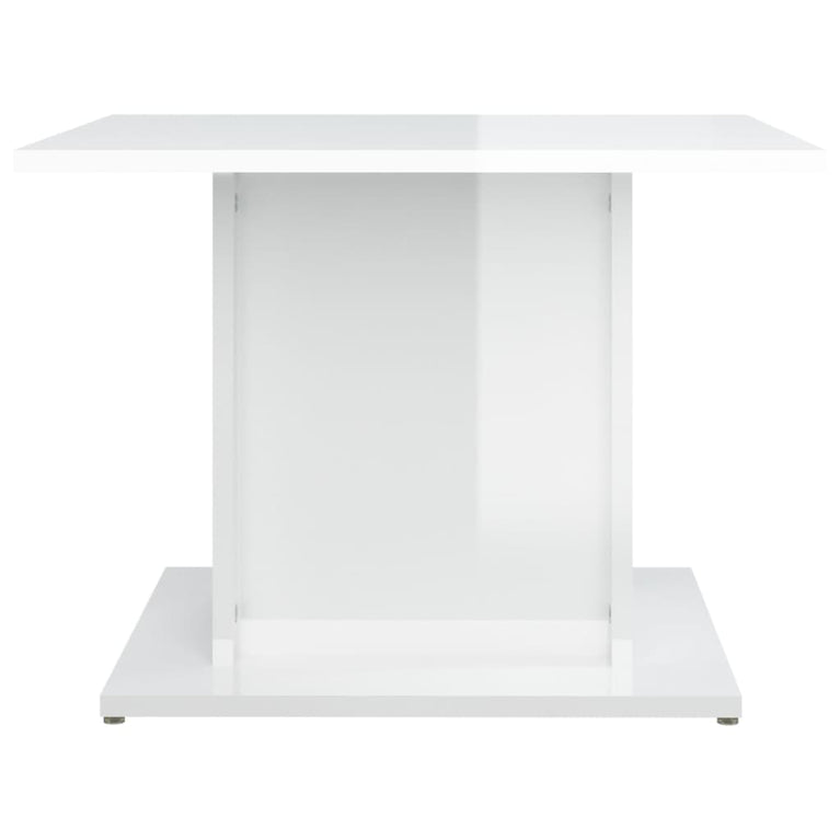 Salontafel 55,5x55,5x40 cm spaanplaat hoogglans wit