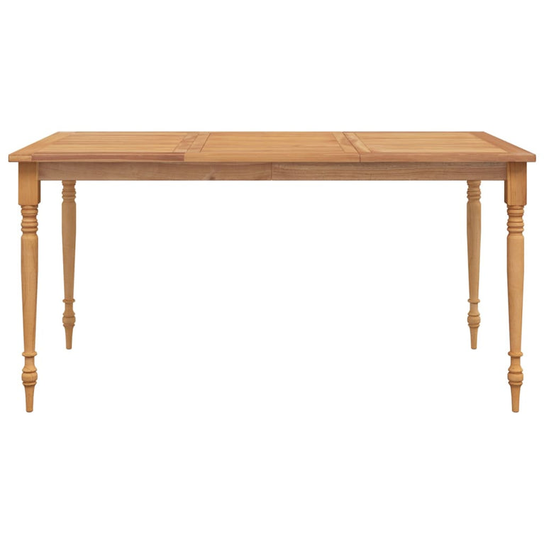 Tafel Batavia 150x90x75 cm massief teakhout