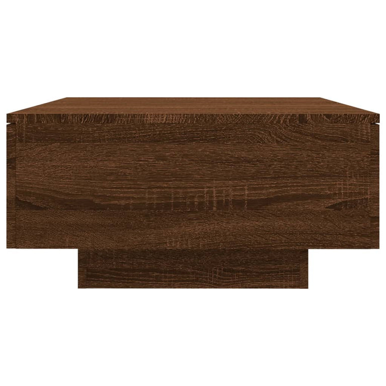 Salontafel 90x60x31 cm bewerkt hout bruin eikenkleur