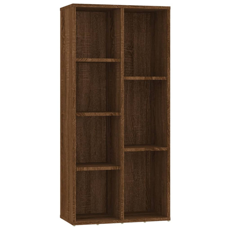 Boekenkast 50x25x106 cm bruineikenkleurig