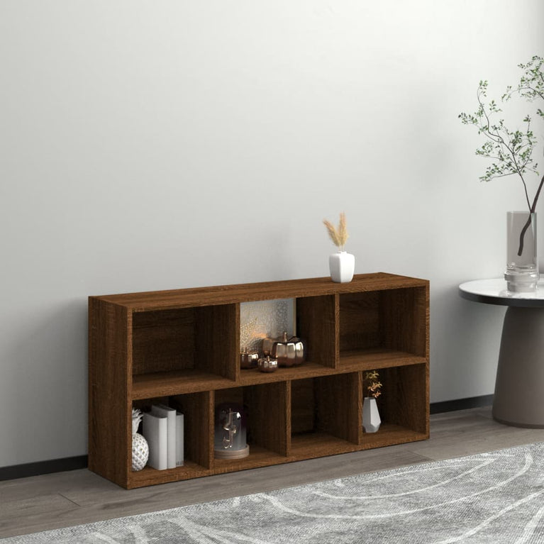 Boekenkast 50x25x106 cm bruineikenkleurig