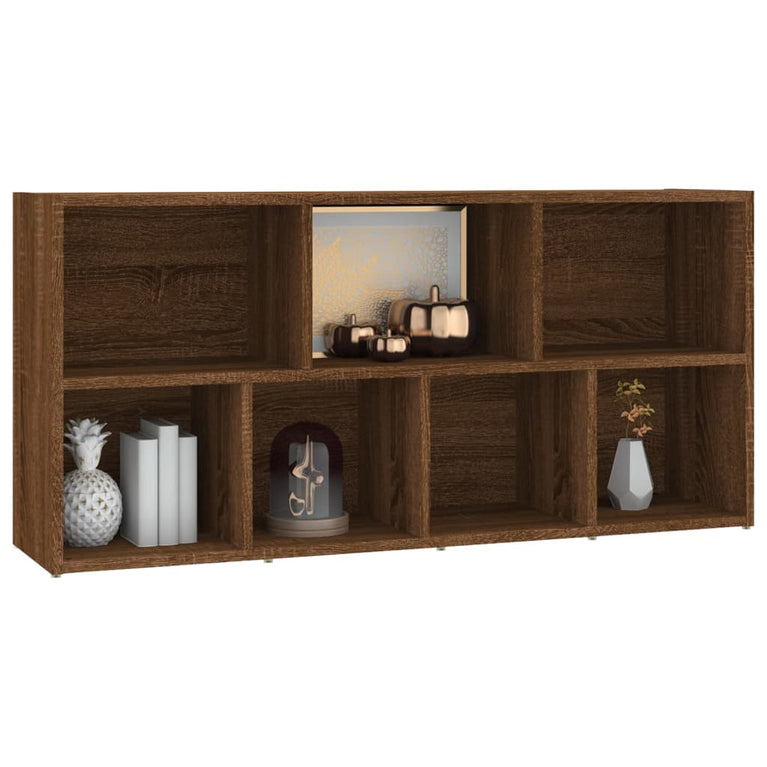 Boekenkast 50x25x106 cm bruineikenkleurig