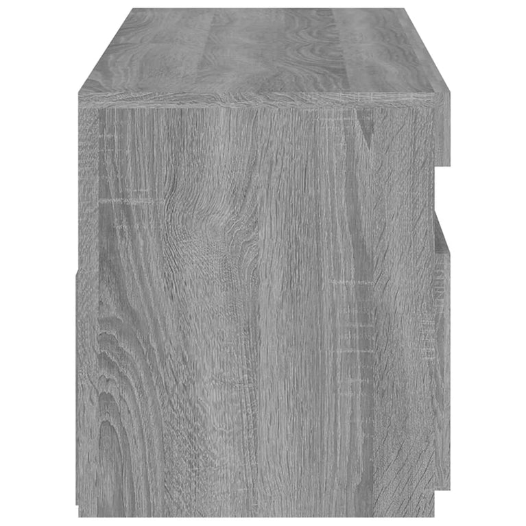 Tv-meubels 2 st met LED-verlichting 60x35x40 cm grijs sonoma
