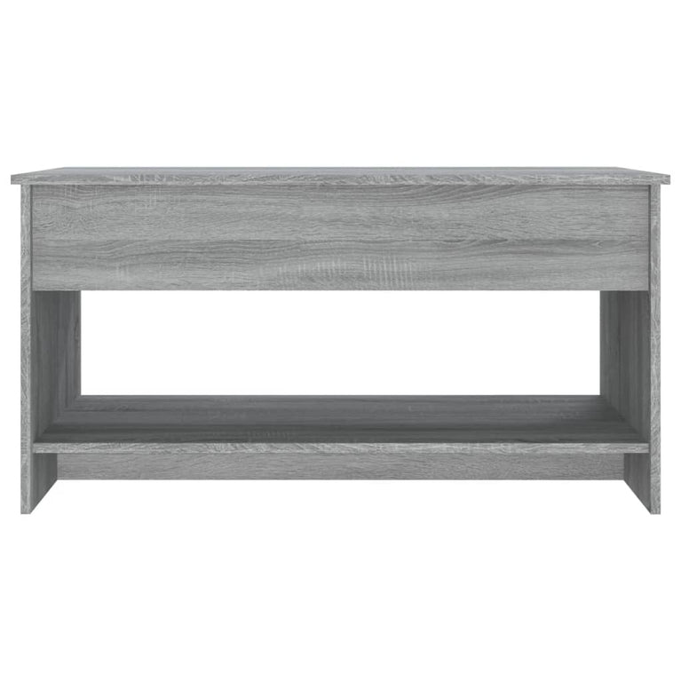 Salontafel 102x50x52,5 cm bewerkt hout grijs sonoma eikenkleur