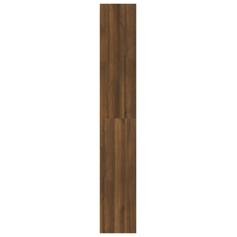 Boekenkast 60x30x189 cm bewerkt hout bruineikenkleurig