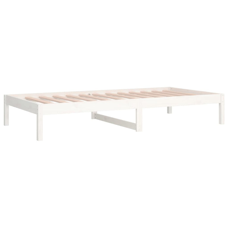 Slaapbank 80x200 cm massief grenenhout wit