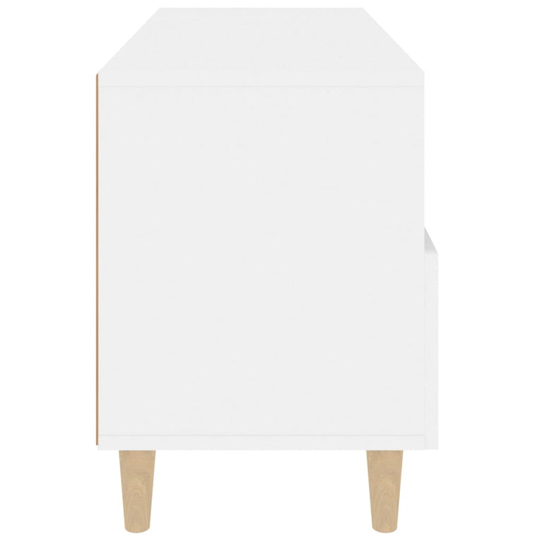 Tv-meubel 80x36x50 cm bewerkt hout wit