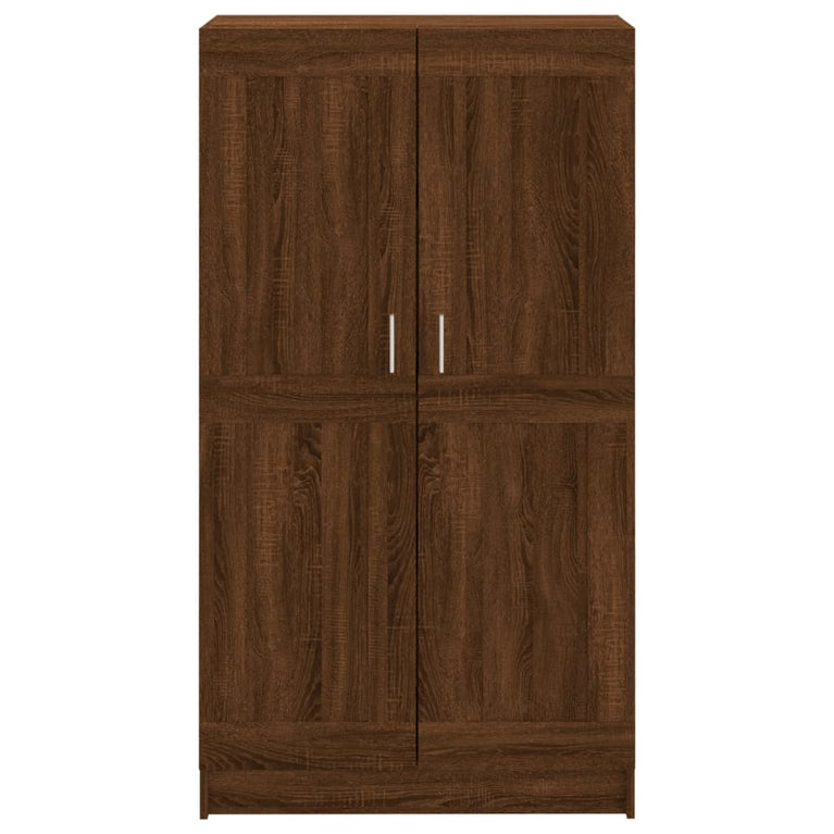 Boekenkast 82,5x30,5x150 cm bewerkt hout bruin eikenkleur