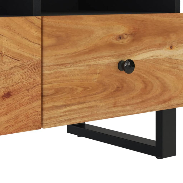 Tv-meubel 70x33x46 cm massief acaciahout