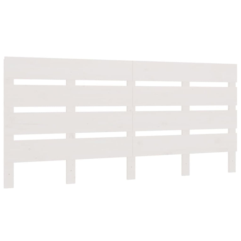 Hoofdbord 150x3x80 cm massief grenenhout wit