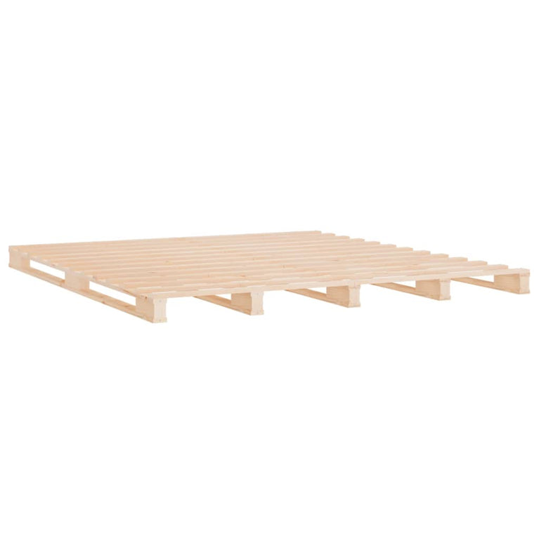 Palletbed massief grenenhout 120x200 cm