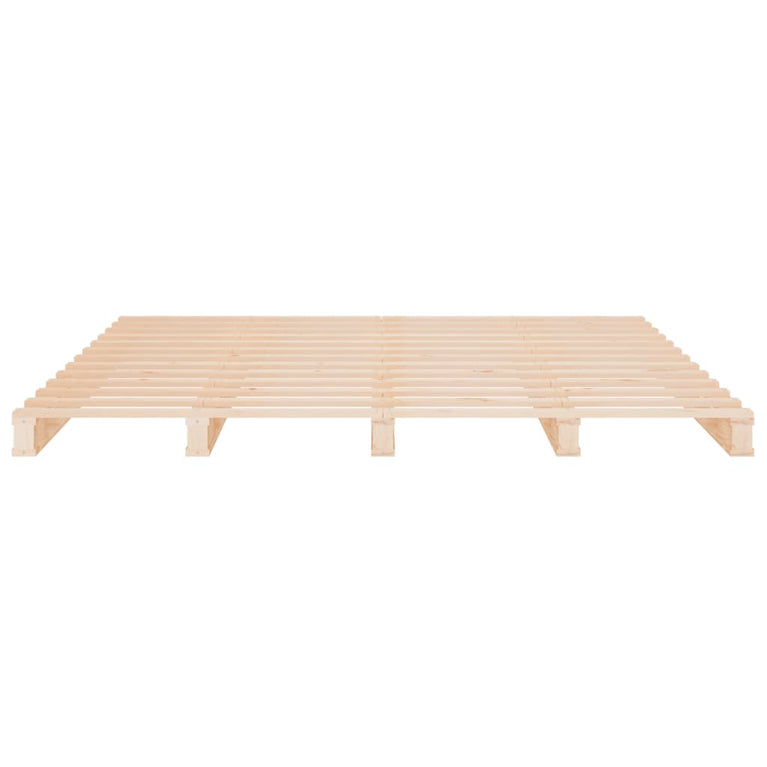 Palletbed massief grenenhout 120x200 cm