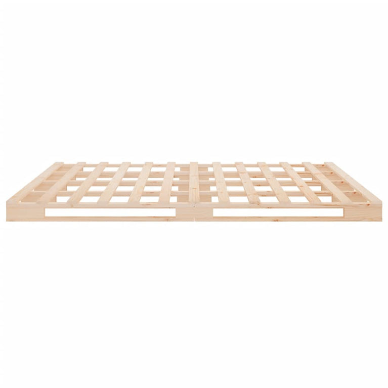 Palletbed massief grenenhout 120x200 cm
