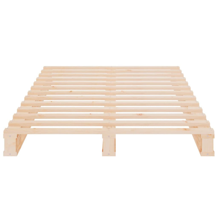 Palletbed massief grenenhout 90x190 cm