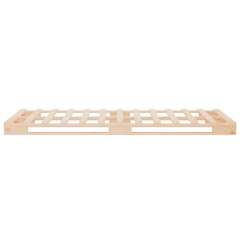 Palletbed massief grenenhout 90x190 cm