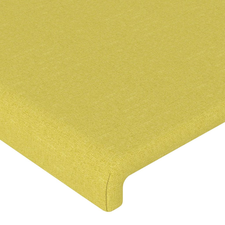 Hoofdbord 100x5x78/88 cm stof groen