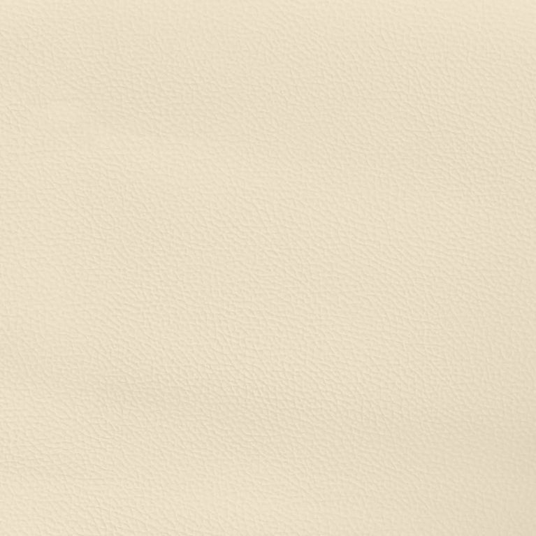 Bankje 100x30x30 cm kunstleer crèmekleurig