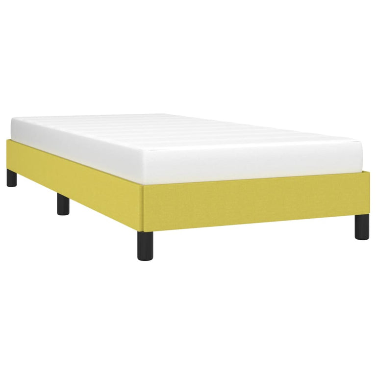 Bedframe stof groen 80x200 cm