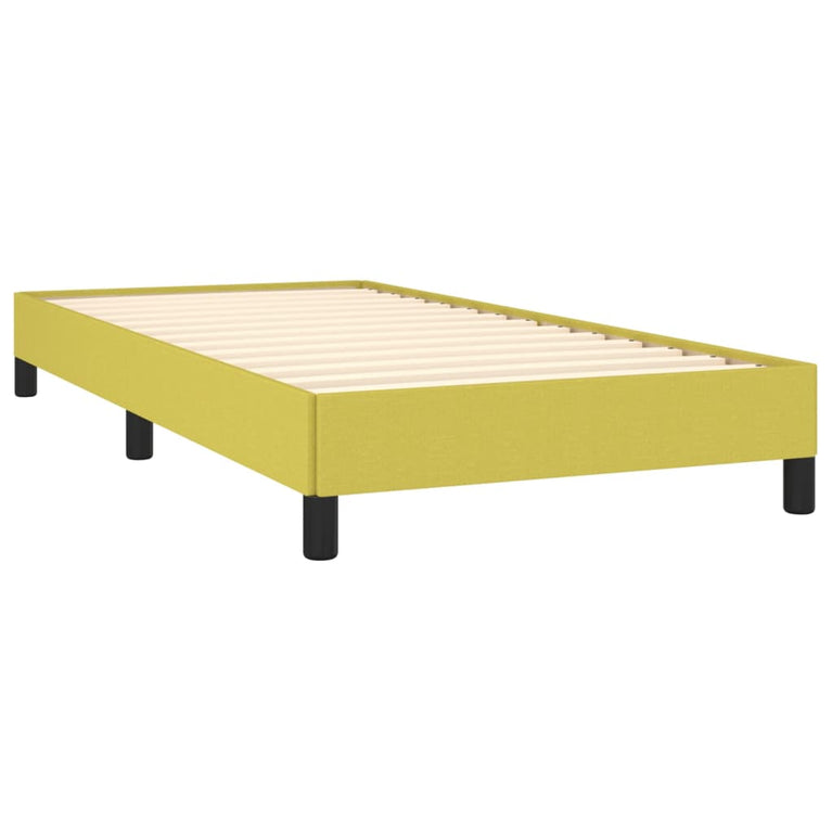 Bedframe stof groen 80x200 cm
