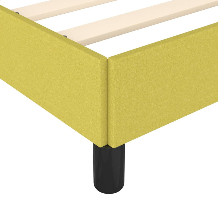Bedframe stof groen 80x200 cm