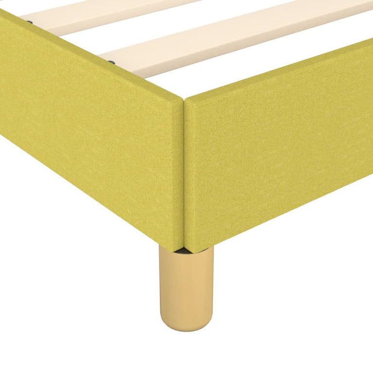 Bedframe stof groen 80x200 cm