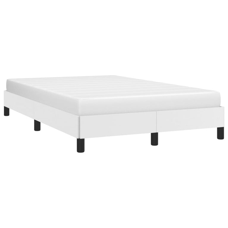 Bedframe kunstleer wit 120x200 cm
