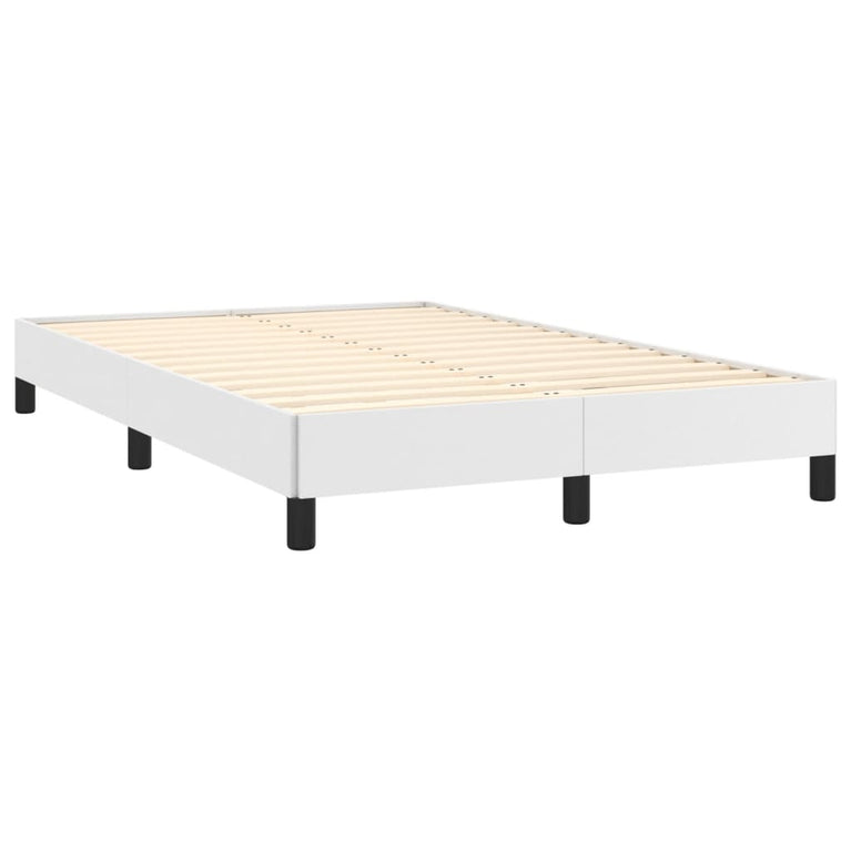 Bedframe kunstleer wit 120x200 cm