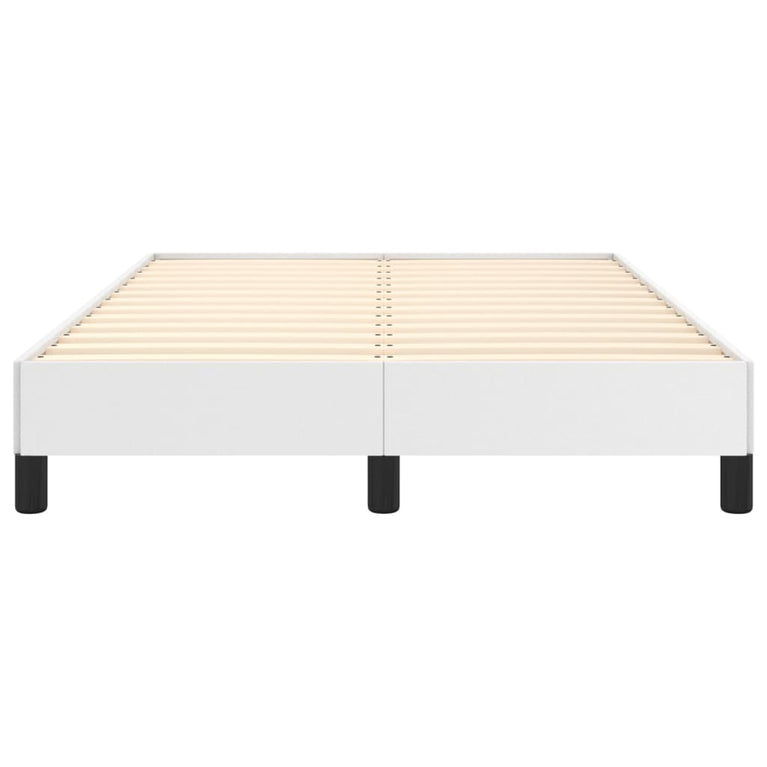 Bedframe kunstleer wit 120x200 cm