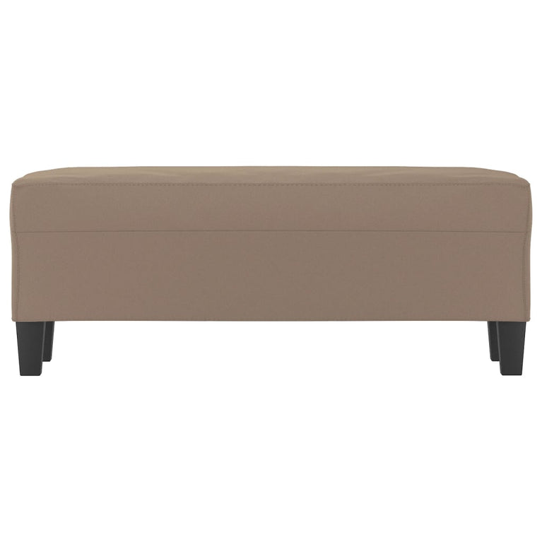 Bankje 100x35x41 cm microvezelstof taupe
