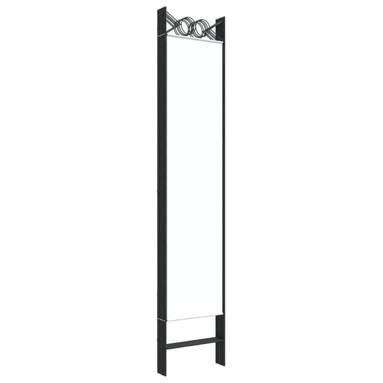 Kamerscherm met 6 panelen 240x200 cm stof wit