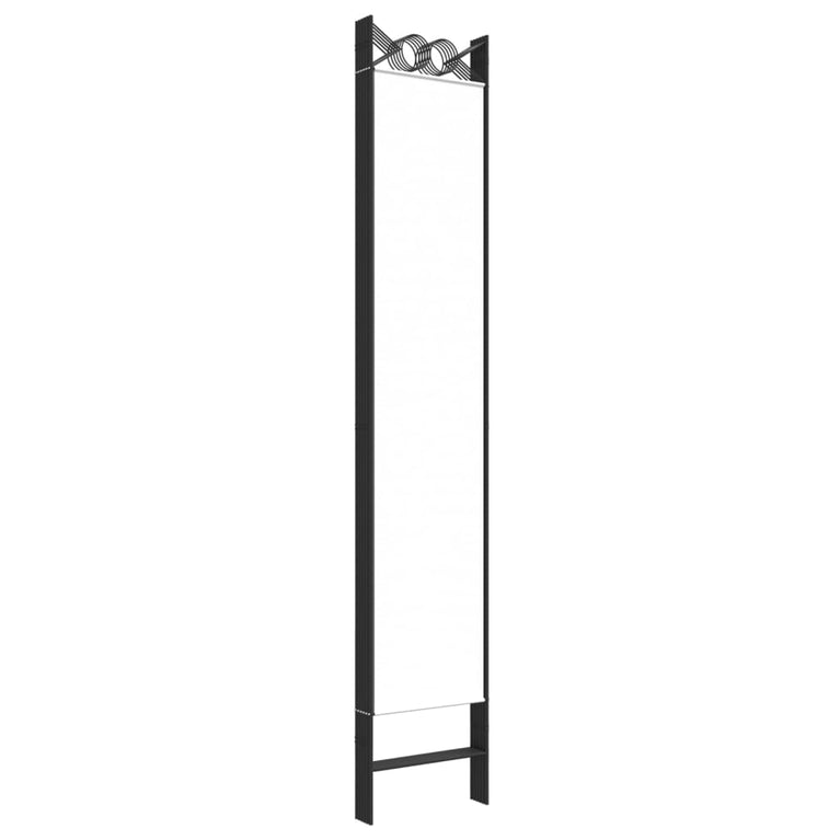 Kamerscherm met 6 panelen 240x220 cm stof wit