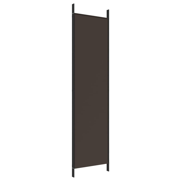 Kamerscherm met 3 panelen 150x200 cm stof bruin
