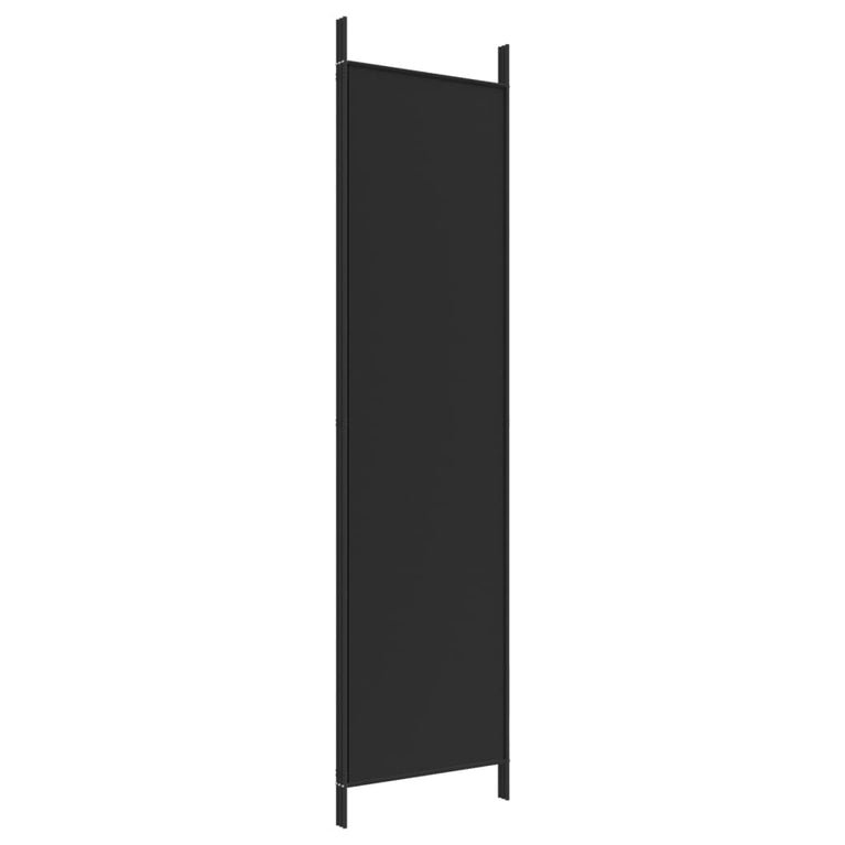 Kamerscherm met 3 panelen 150x200 cm stof zwart