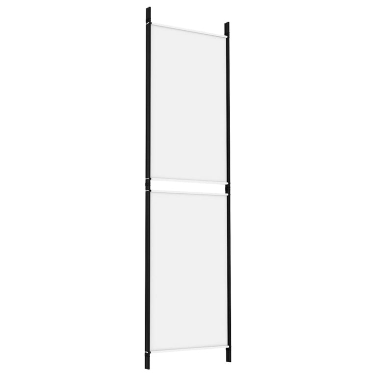 Kamerscherm met 3 panelen 150x180 cm stof wit