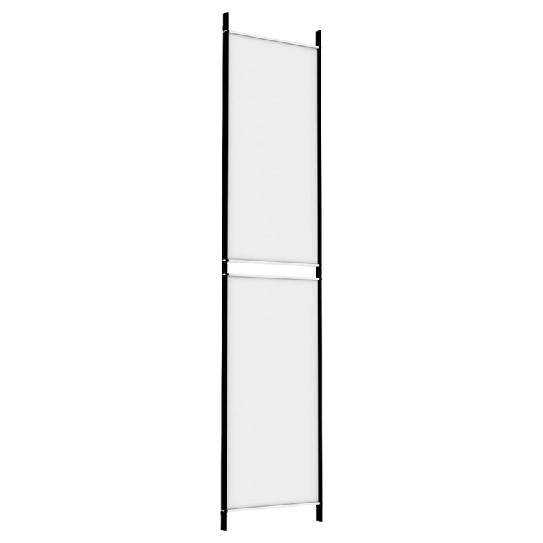 Kamerscherm met 3 panelen 150x220 cm stof wit