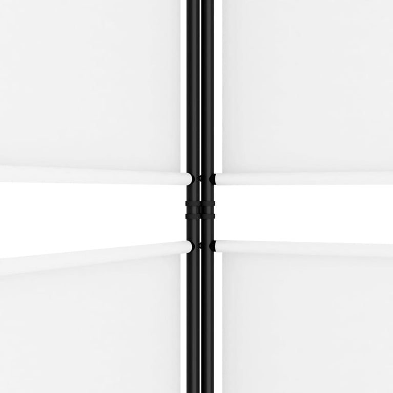 Kamerscherm met 3 panelen 150x220 cm stof wit
