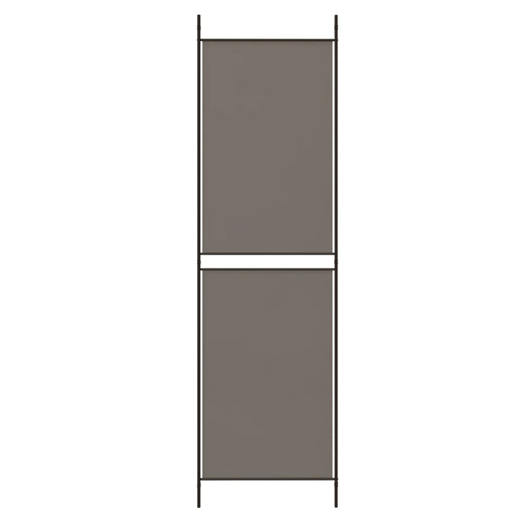 Kamerscherm met 3 panelen 150x220 cm stof antracietkleurig