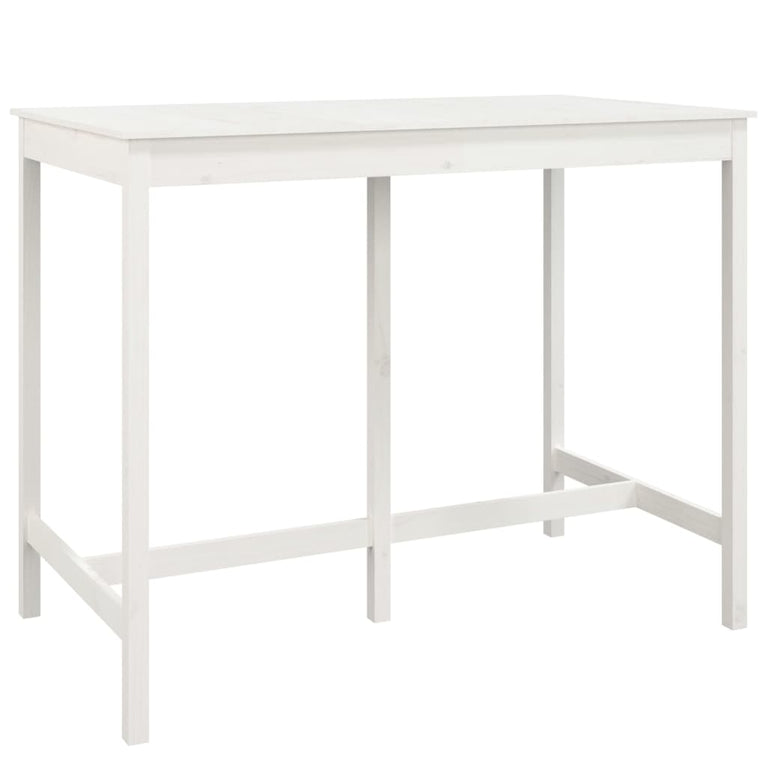 7-delige Barset massief grenenhout wit