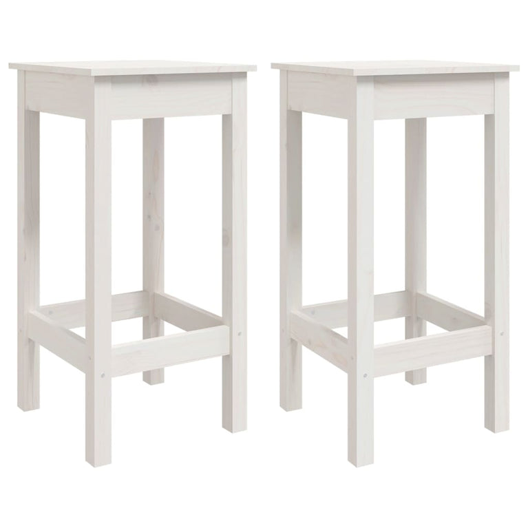 3-delige Barset massief grenenhout wit