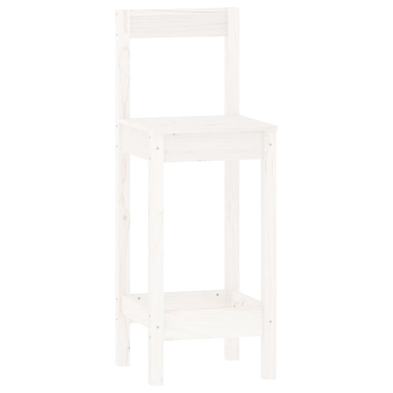 3-delige Barset massief grenenhout wit
