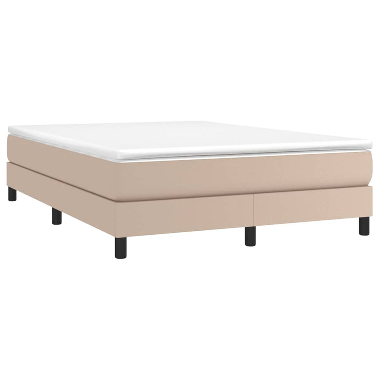 Bedframe kunstleer cappuccinokleurig 140x200 cm