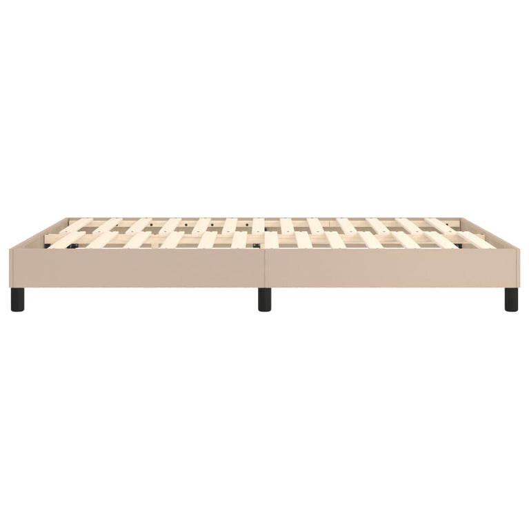 Bedframe kunstleer cappuccinokleurig 140x200 cm