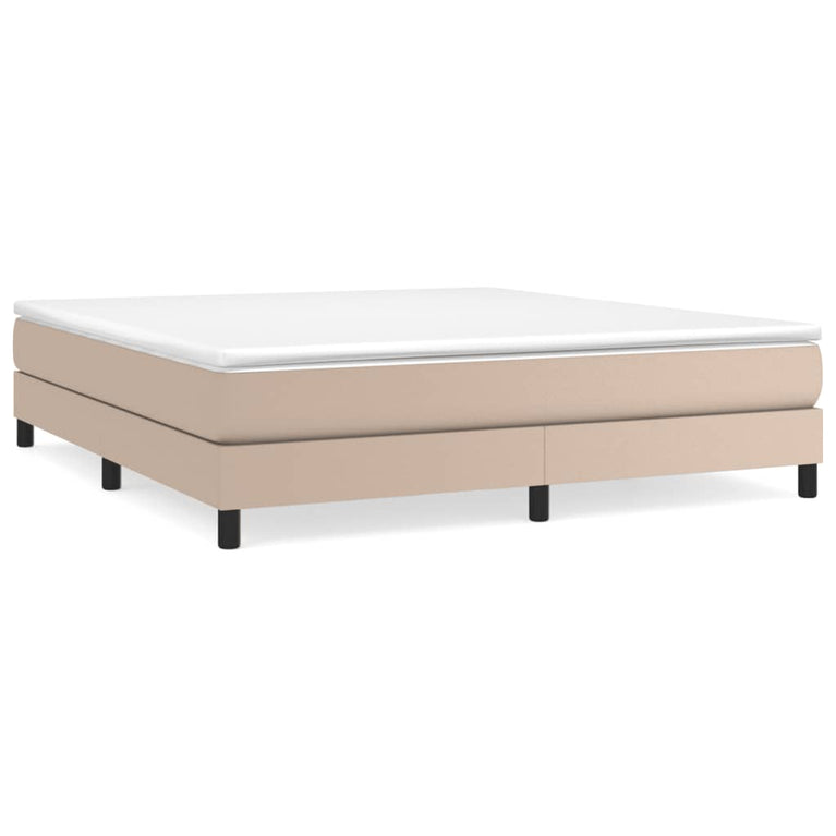 Bedframe kunstleer cappuccinokleurig 160x200 cm