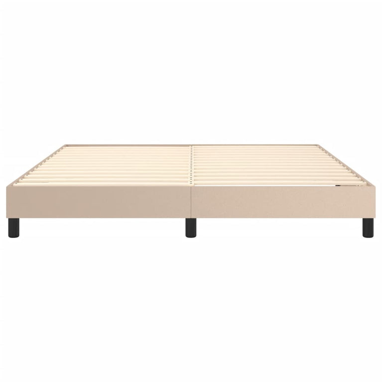Bedframe kunstleer cappuccinokleurig 160x200 cm