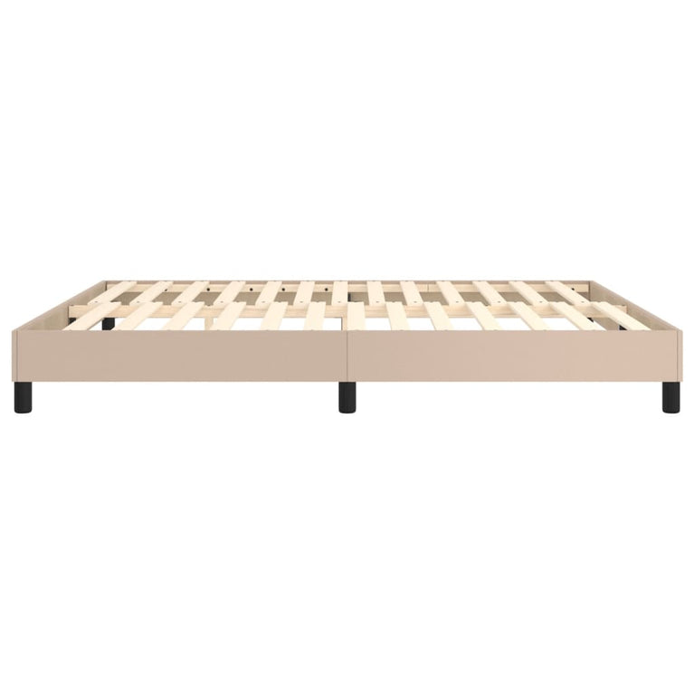 Bedframe kunstleer cappuccinokleurig 160x200 cm