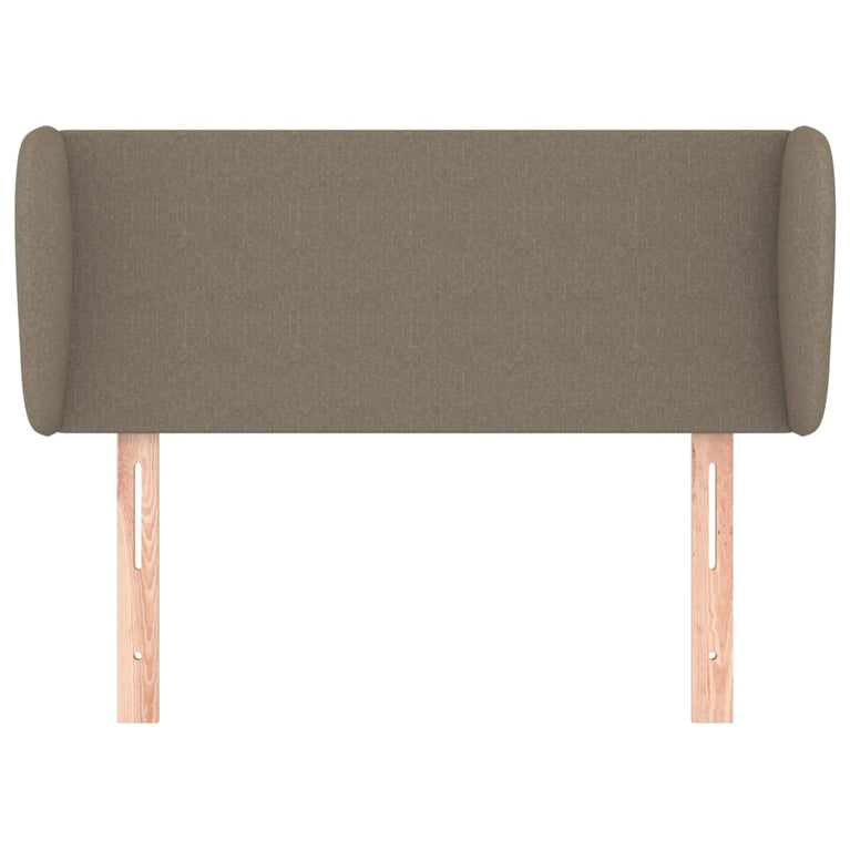 Hoofdbord met randen 83x23x78/88 cm stof taupe